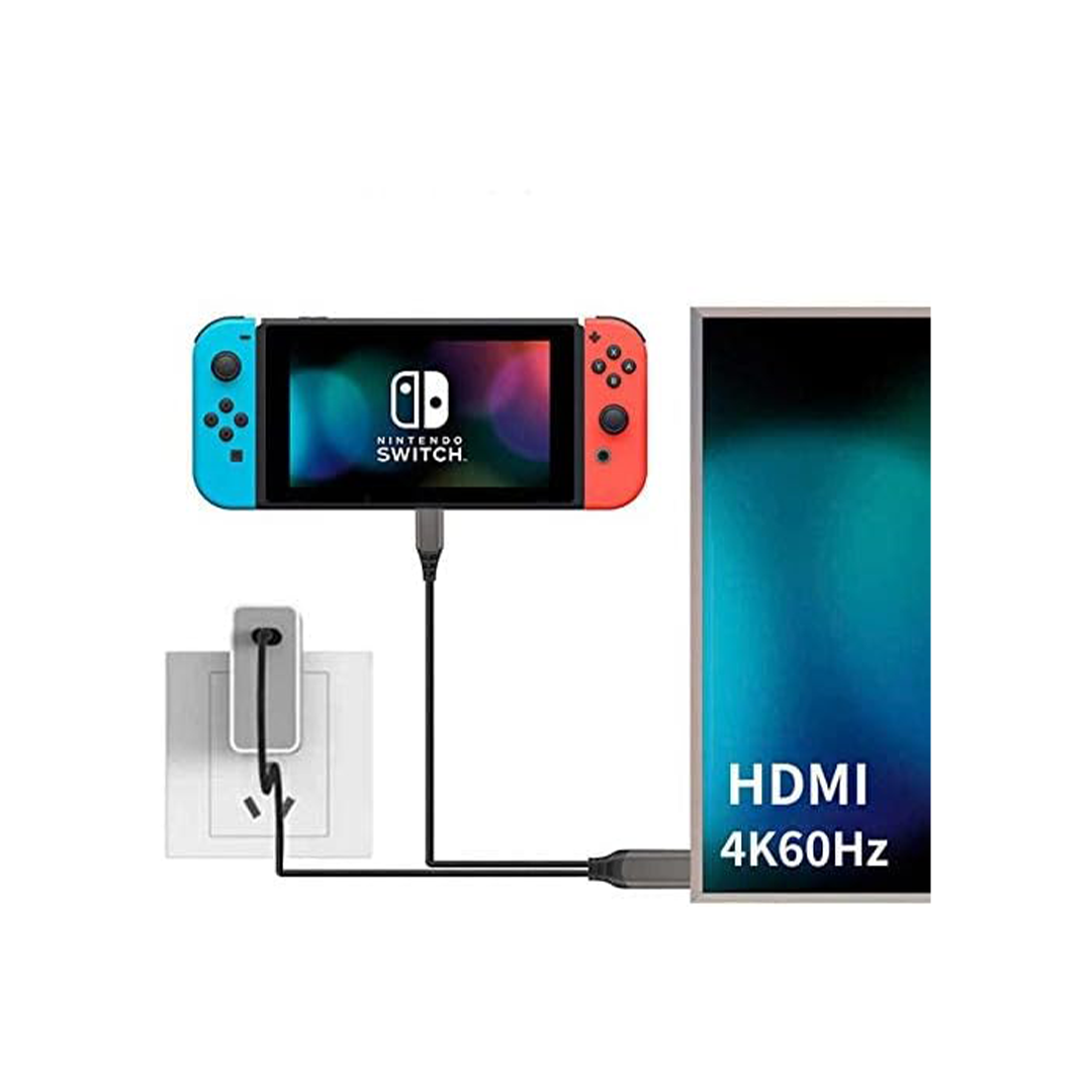 WIWU X10 Type-C To HDMI Cable Phone To TV, Support Nintendo Switch - Grey