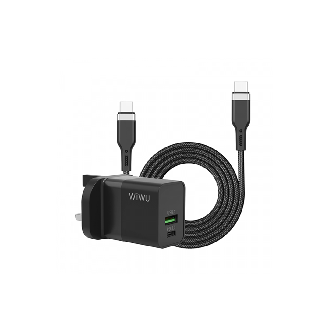 Wiwu 30W Quick Charge Bundle, Type-C To Type-C, PD Fast Charging in Qatar