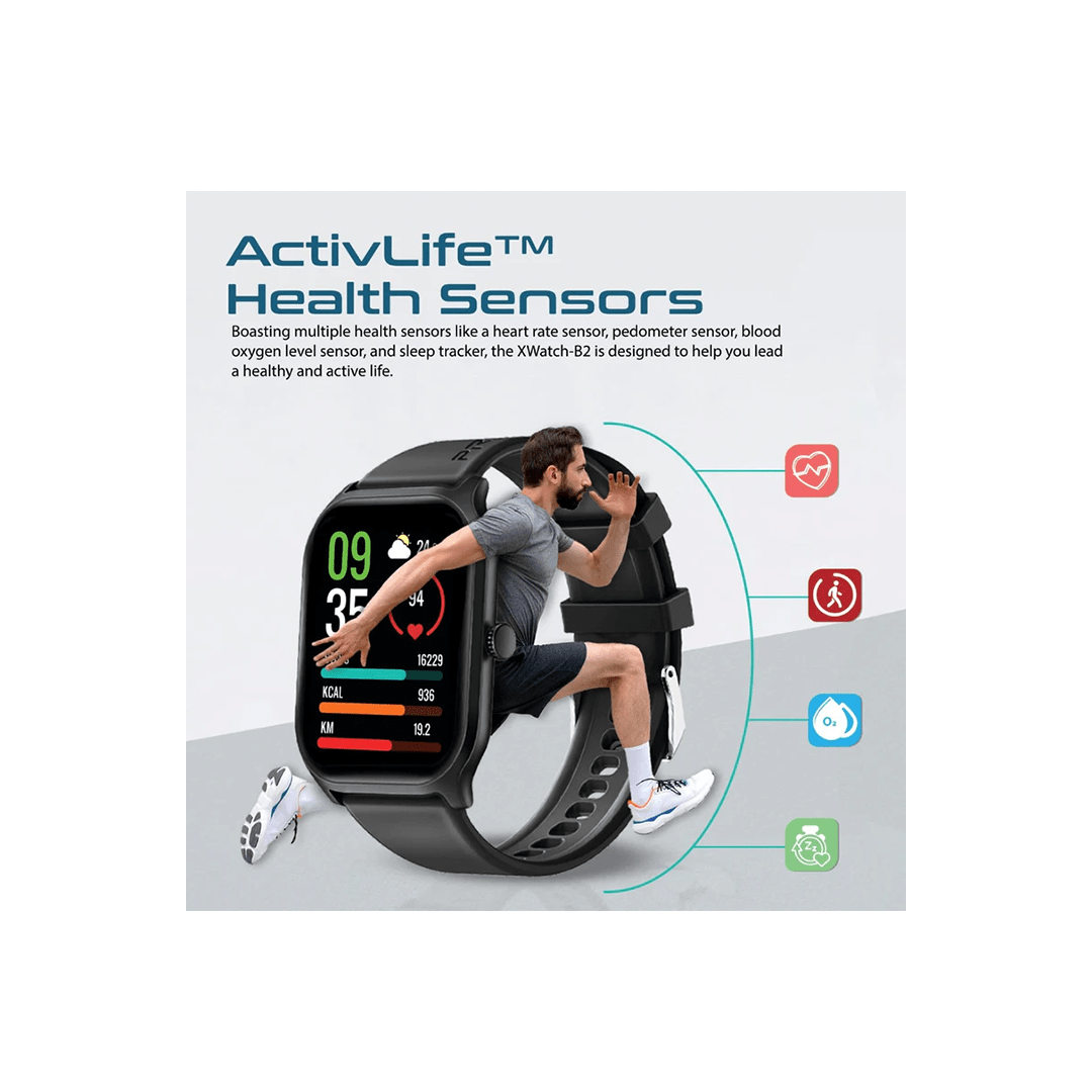 Promate XWatch-B2 2-Inch ActivLife™ SmartWatch with BT Calling in Qatar