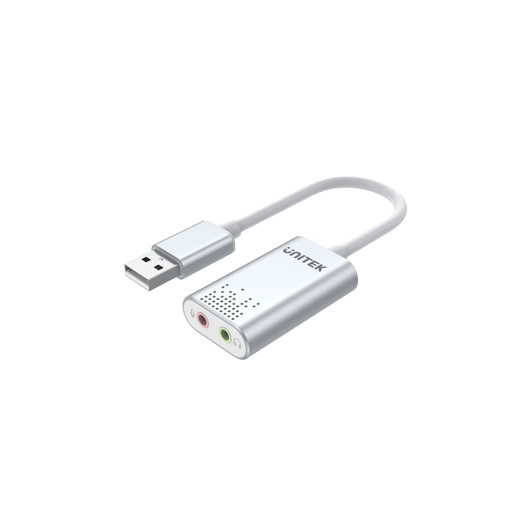 Unitek USB 2.0 External Sound Card Adapter for Stereo Audio in Qatar
