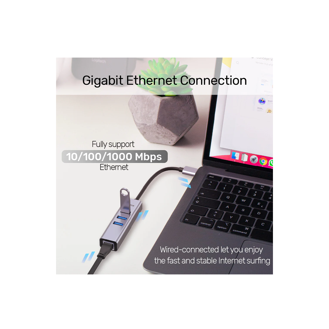 Unitek 4-in-1 Ethernet Hub in Qatar