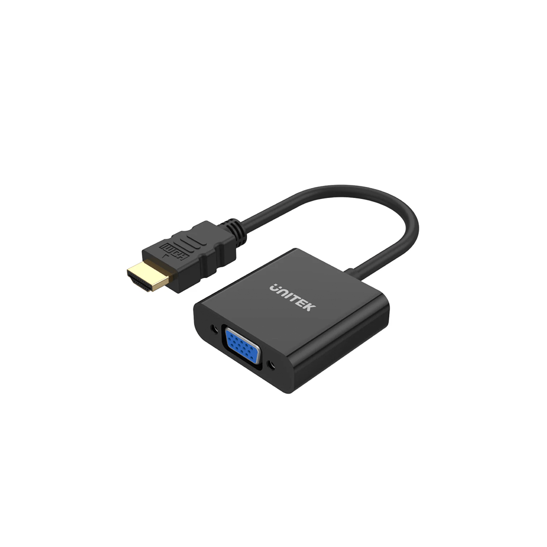 Unitek HDMI to VGA Adapter with 3.5mm for Stereo Audio in Qatar