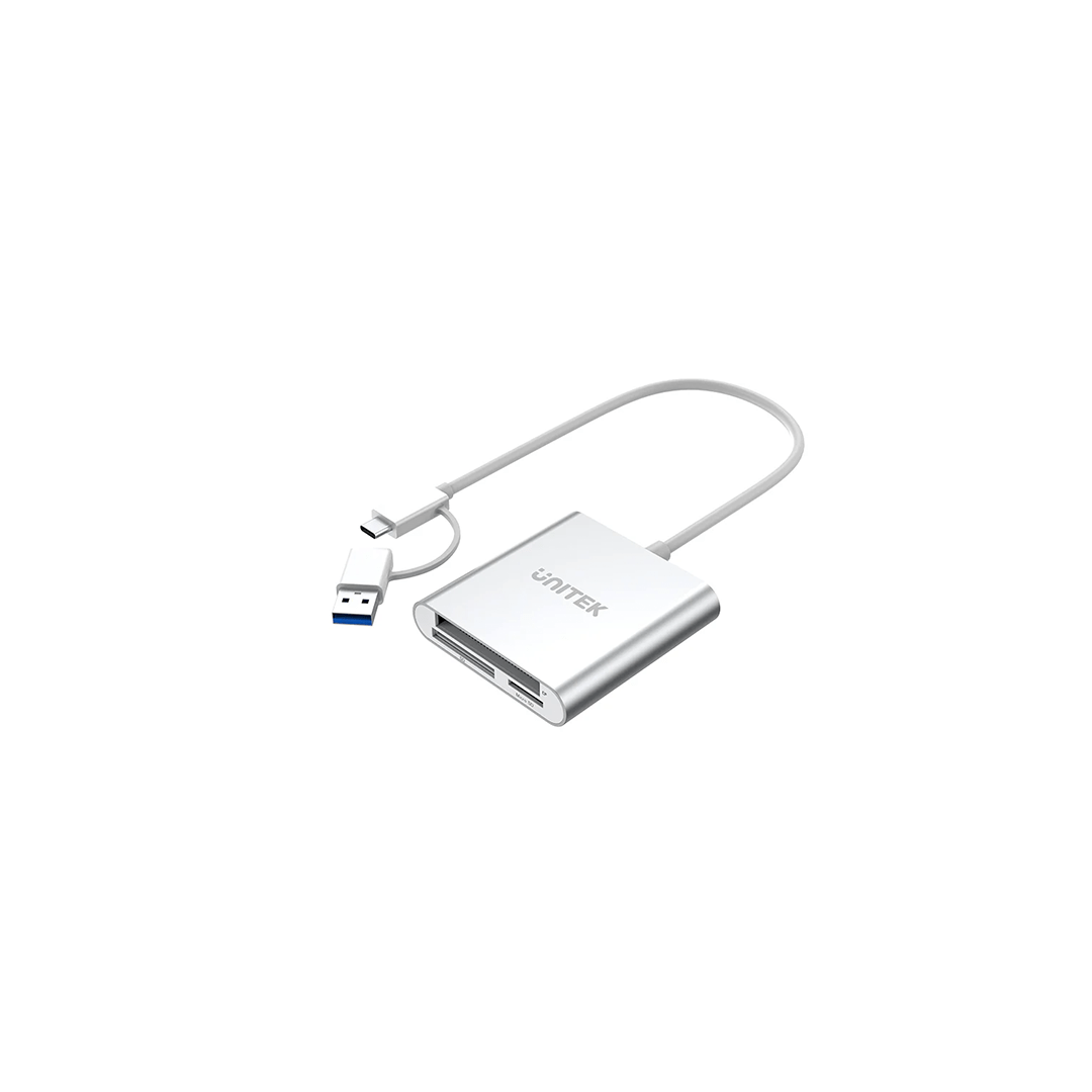Unitek USB 3.0 3 Ports Memory Card Reader with USB-C Adapter in Qatar
