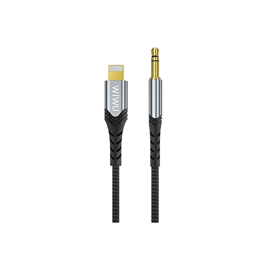 Wiwu 3.5mm Audio Stereo Cable Compatible Lightning 1.5M - Black