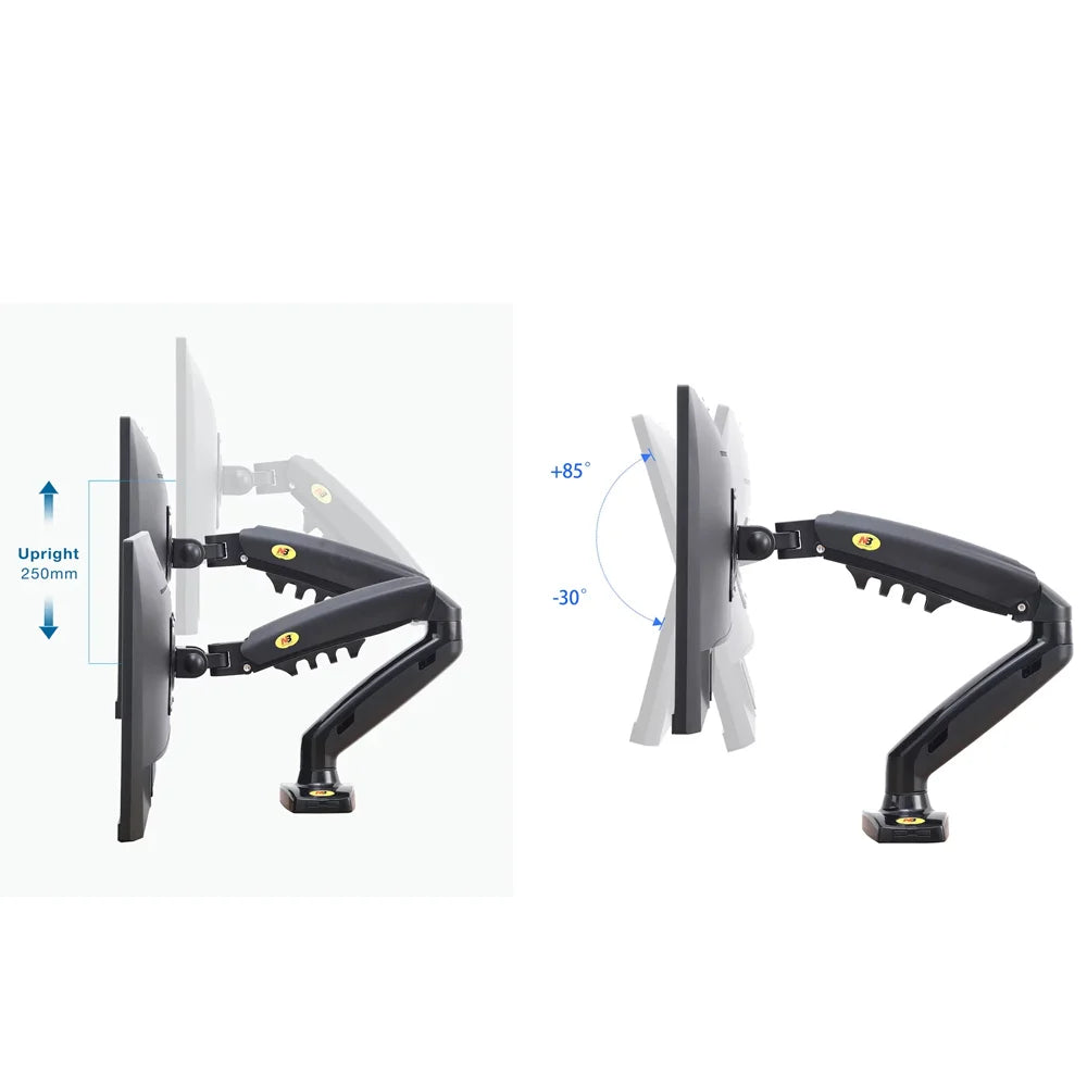 Skill Tech | SH F80 Premium Single Monitor Steel Monitor Arm