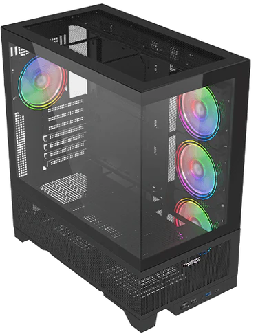 Twisted Minds Phantek-07 Mid Tower Gaming Case - Black