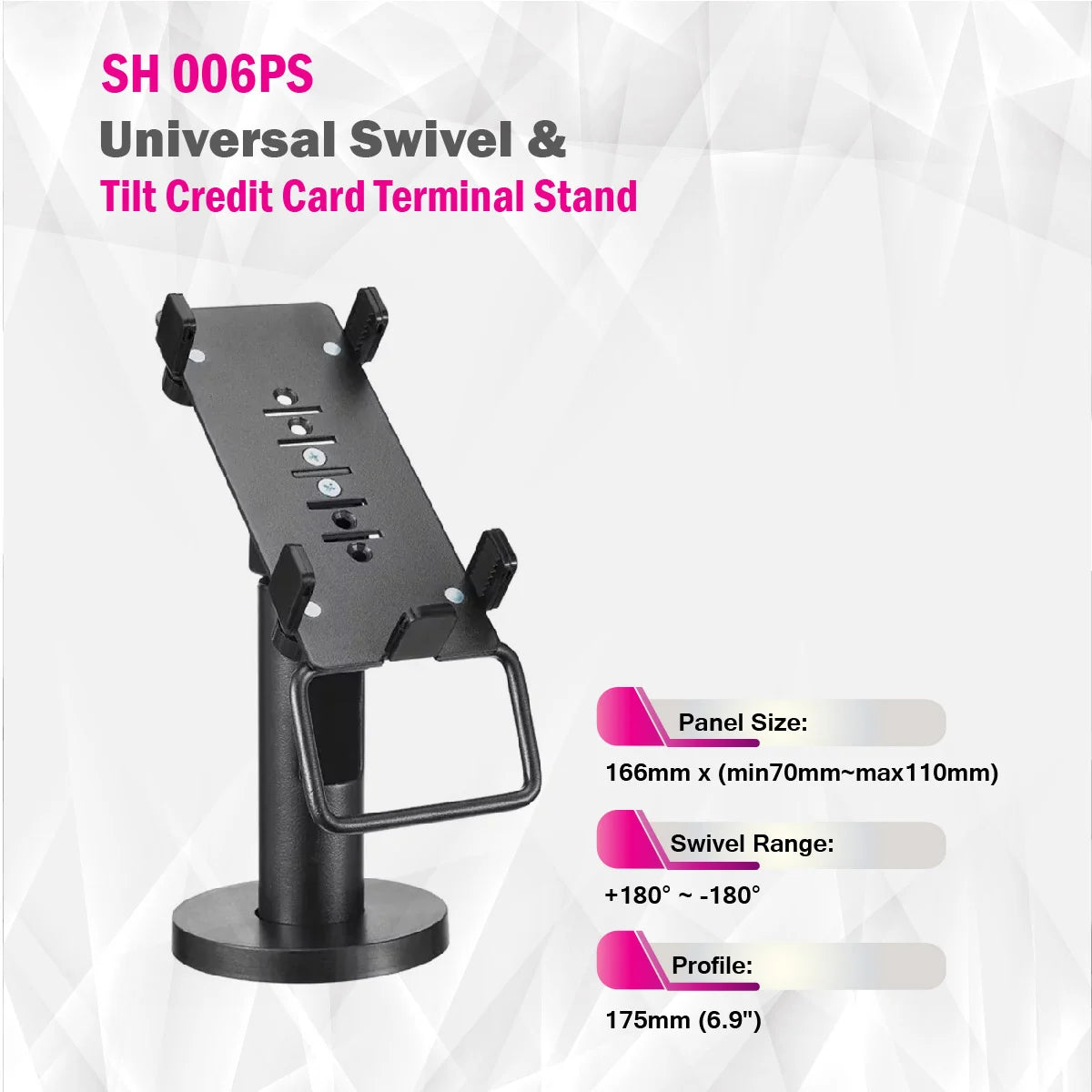 Skilltech - SH 006PS -Universal Swivel & Tilt Credit Card Terminal POS Stand