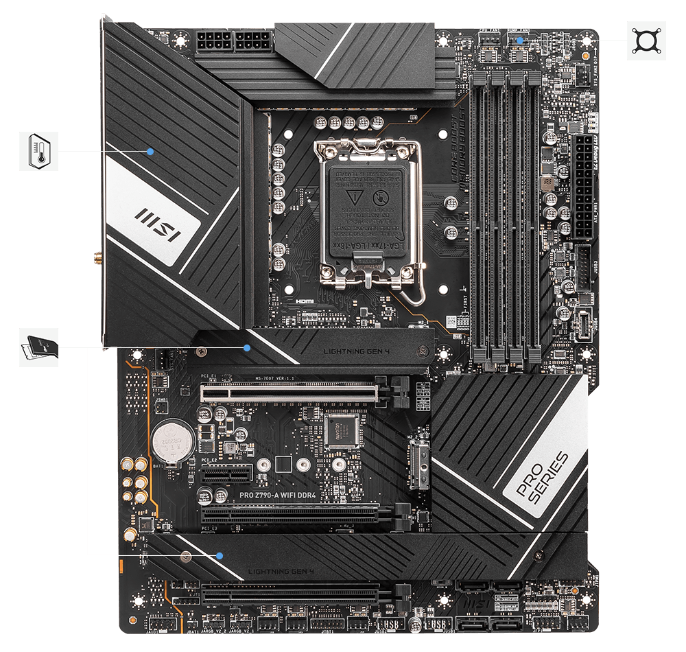 اللوحة الأم MSI PRO Z790-A WiFi ProSeries