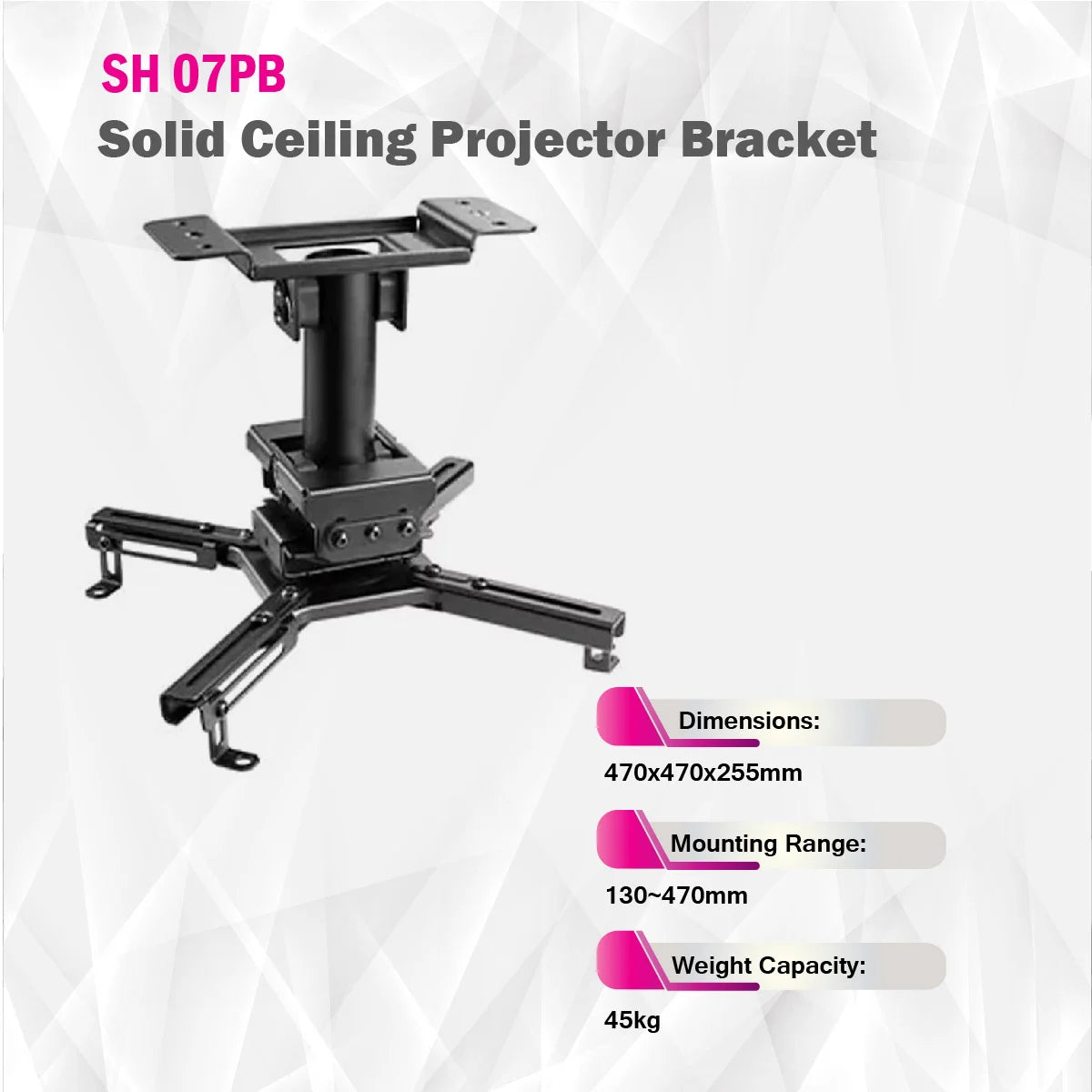 SkillTech - SH 07PB - Solid Ceiling Projector Bracket