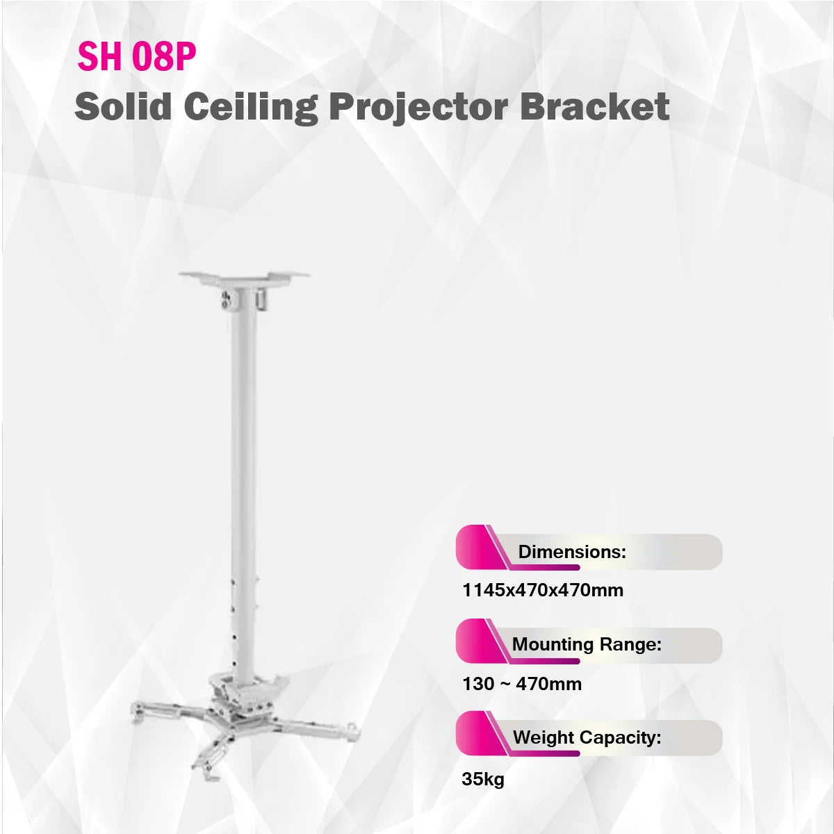 SkillTech - SH 08P - Solid Ceiling Projector Bracket