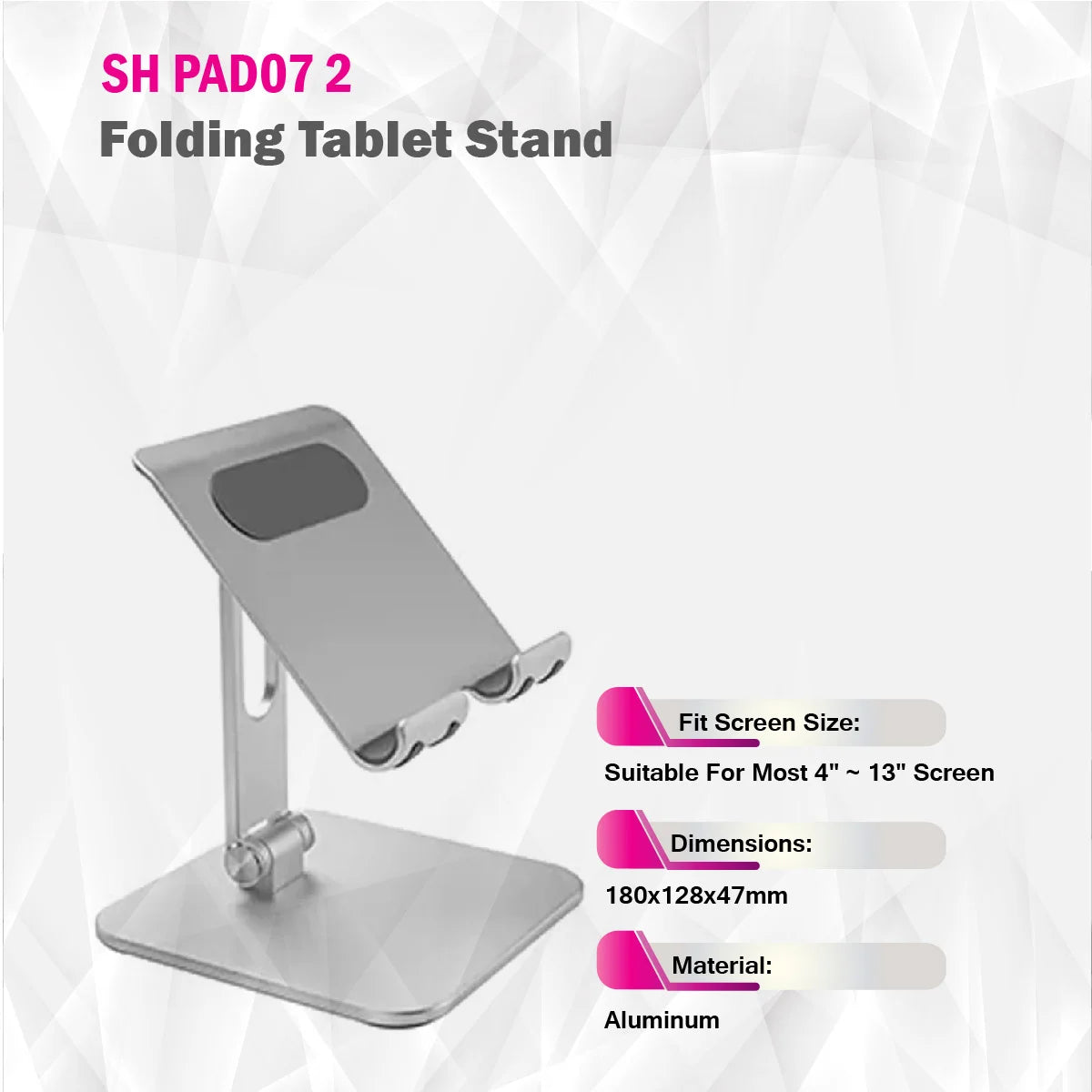Skilltech - SH PAD07 2 - Folding Tablet Stand
