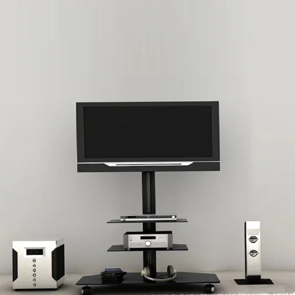 Skilltech  - SH 301FS - Aluminium Tv Stand With Glass Base And Av Shelf