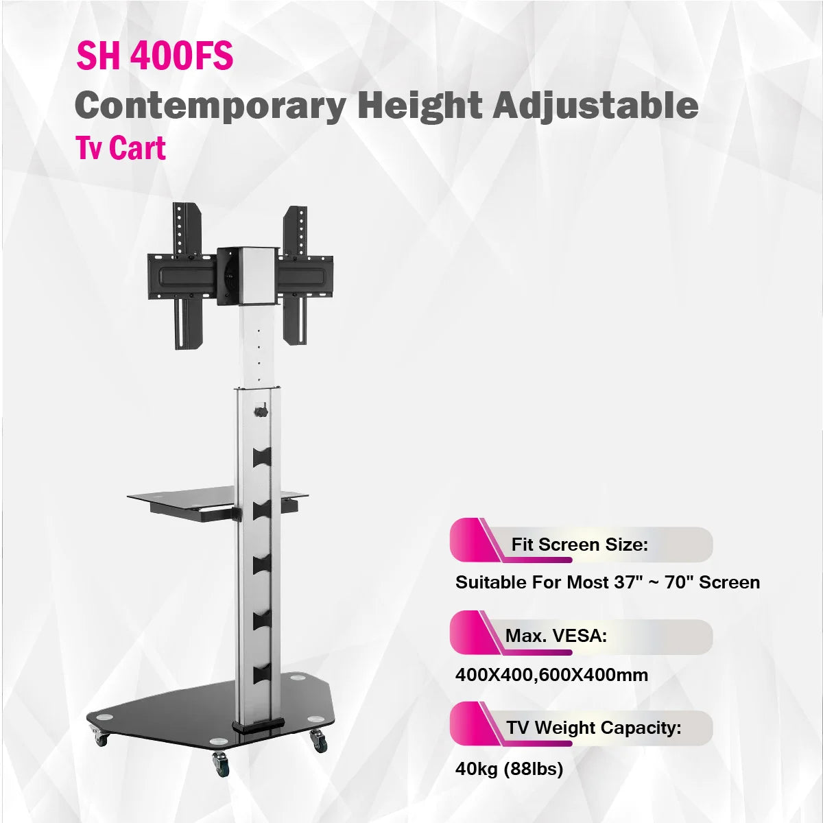 Skilltech - SH400FS - Contemporary Height Adjustable Tv Stand