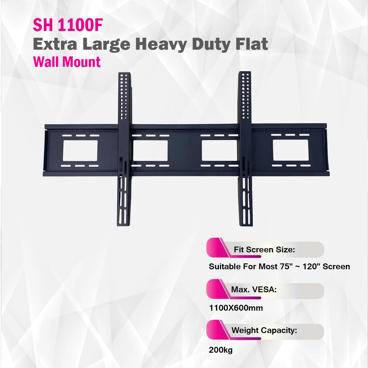 Skill Tech SH 1100F - Extra Large Heavy Duty Flat TV Wall Mount