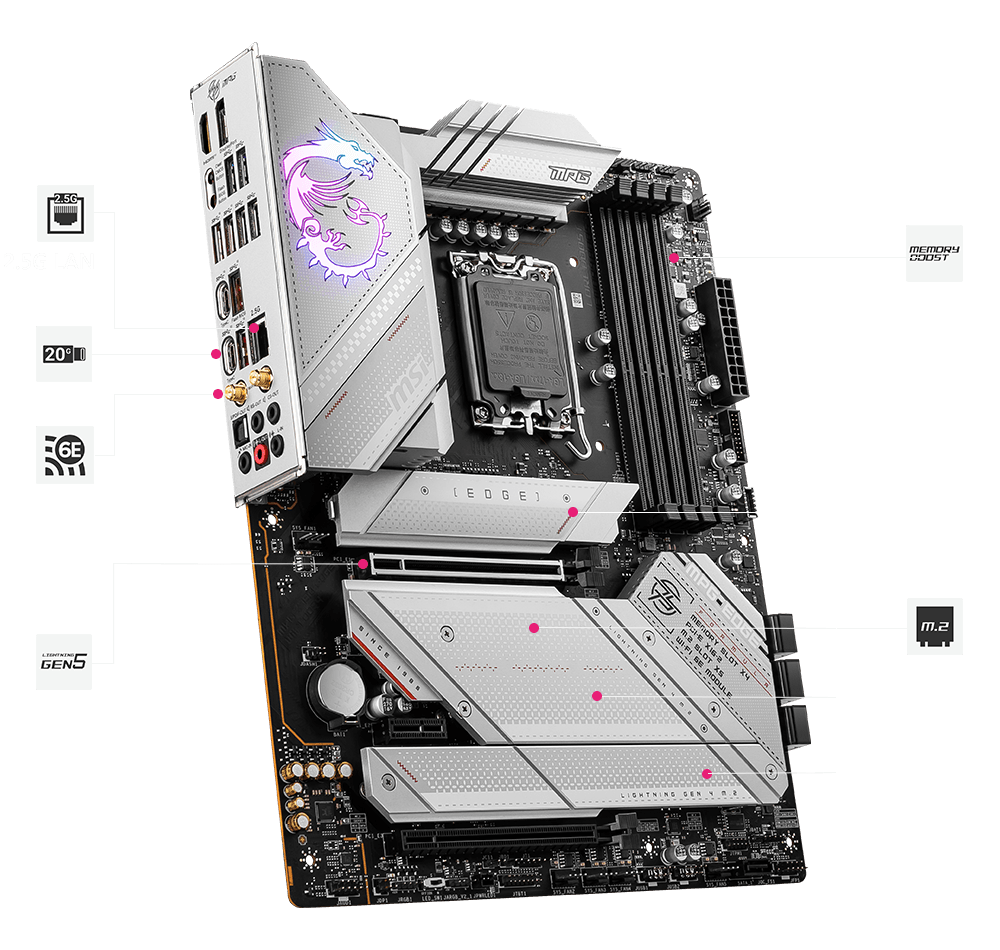 MSI MPG Z790 Edge WiFi DDR4 Gaming Motherboard