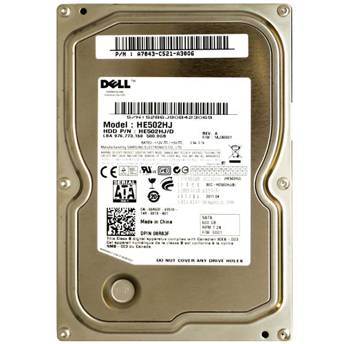 Dell 6R63F 06R63F 500GB 7.2K 3.5″ SATA HDD Hard Drive