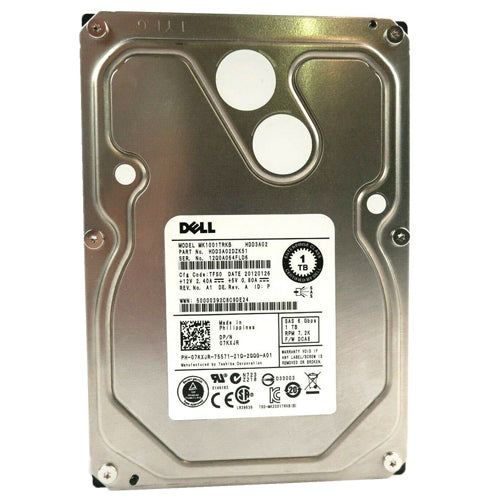 Dell 1TB 7.2K 3.5″ SAS 6GB/S SERVER Hard Drive MK1001TRKB 07KXJR