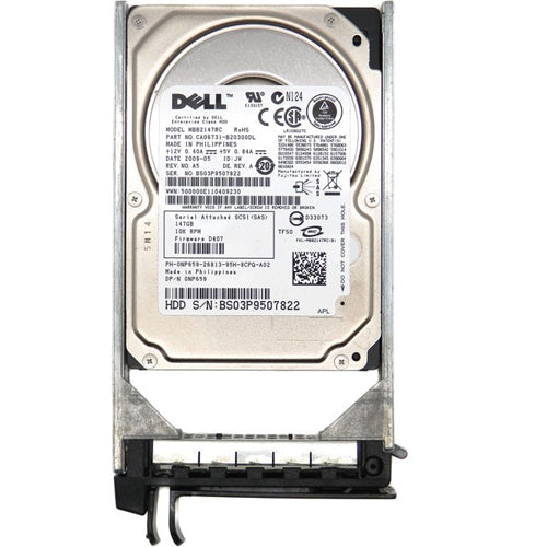 DELL 147GB 10K RPM 3GBPS 2.5″ SFF SAS HDD Hard Drive