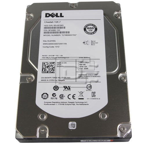Dell ST3600057SS W347K 600GB 15K 6GBPS 3.5″ SAS HDD Hard Drive 0W347K
