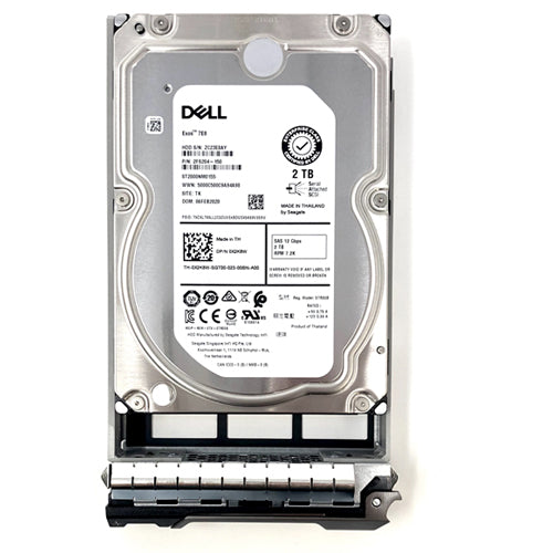 Dell K7VW5 2TB 7.2K 12GB/S 128MB SAS 3.5″ Hard Drive W/TRAY