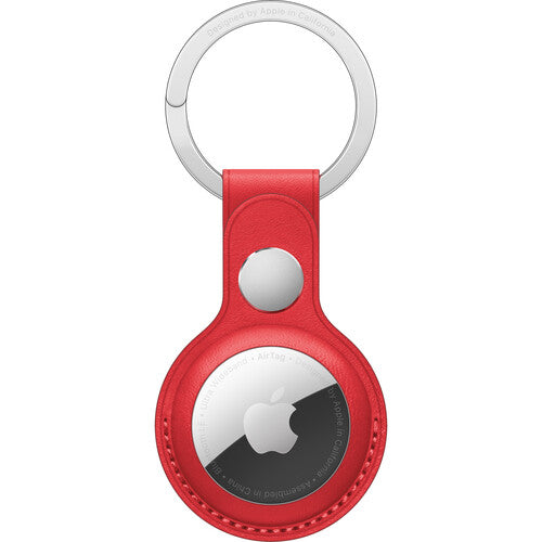 Apple AirTag Leather Key Ring ((PRODUCT)RED)