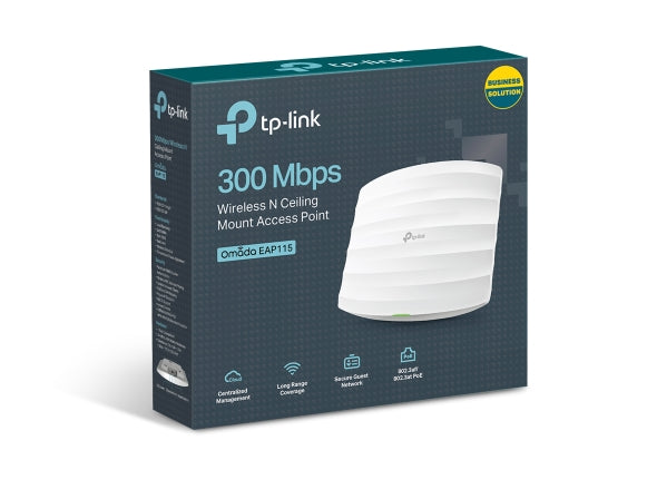 TP Link EAP115 V4.20 300Mbps Wireless N Ceiling Mount Access Point