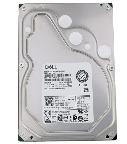 Dell 1TB 7.2K 6GB/S 128MB CACHE 3.5″ SATA Enterprise Hard Drive HDD
