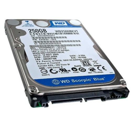 Western Digital Scorpio Blue 250GB Hard Drive 2.5″ WD2500BEVT