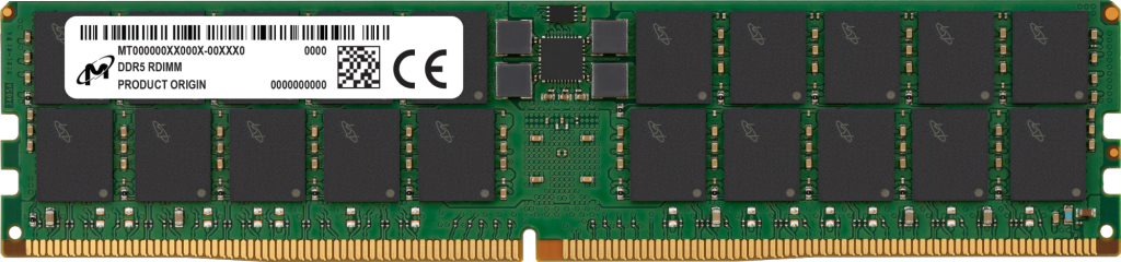 Micron 64GB DDR5-4800 RDIMM (9x4) 2Rx4 CL40