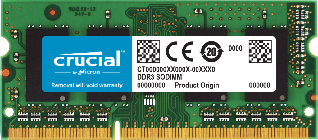 Crucial 4GBx2 DDR3L-1600 SODIMM Laptop Memory