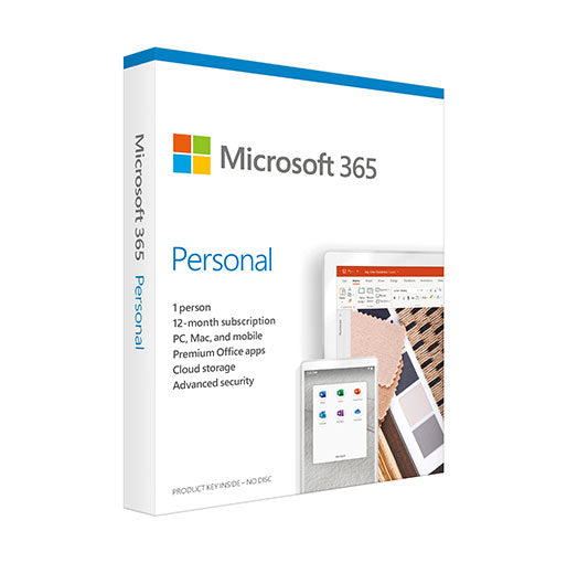 Microsoft 365 Personal (1-User License/12-Month Subscription/Download/Windows or macOS)