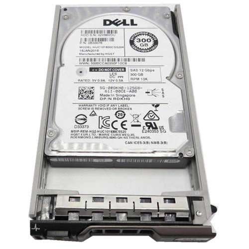 Dell 300GB 2.5″ 10K 12G SAS Hard Drive RDKH0 M620 M420 M520 M820 Blade Server